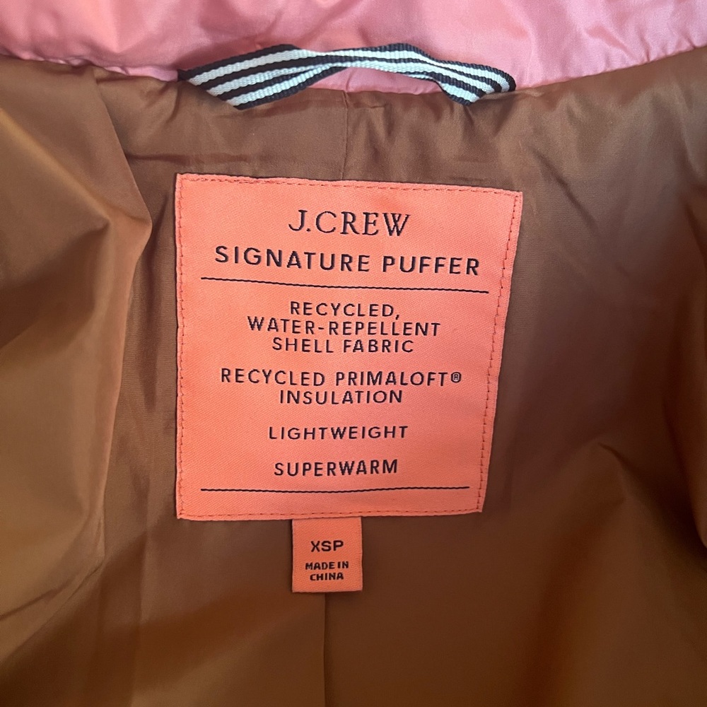 J. Crew Petite Quilted Cocoon Puffer Coat Sz. XSP - Picture 2 of 6